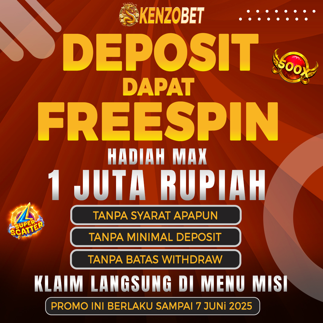 GRATIS FREESPIN 1JUTA
