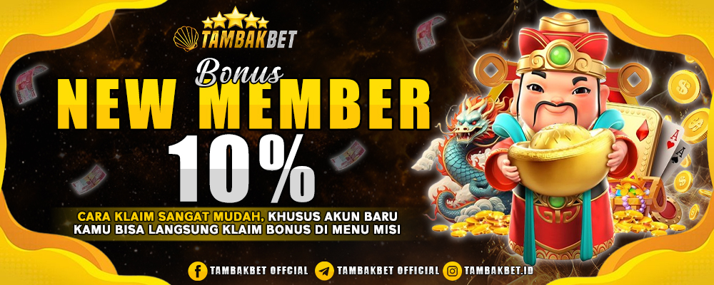 Bonus New Member 10%